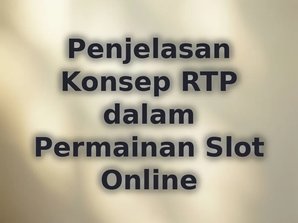 Penjelasan Konsep RTP dalam Permainan Slot Online